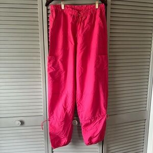 Hot Pink Nylon Pants